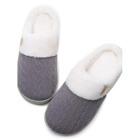 

Catlerio Women s Fuzzy House Slippers Comfy Bedroom Slippers Warm Slip On Light Shoes Outdoor Indoor Faux Fur Lined