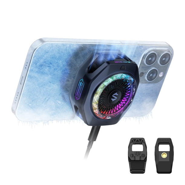 Refrigerador magnético para teléfono Black Shark 5 Pro de 35 W con ventilador RGB
