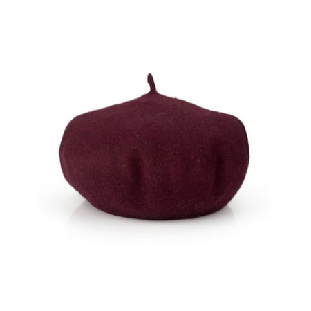 Rose Beanie Hat - Opromo Classic French Style Beret Womens Artist Basque Beanie hat, 11