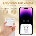 thumbnail image 4 of Cute AirPod Pro 2 Case with Pearl Wrist Chain Bling Marble Design for Women and Girls, 4 of 5