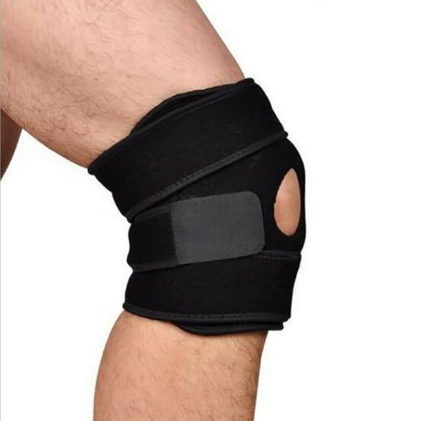 Rodillera Deportiva Ajustable Elástico Absorbente Sudor para Correr Y Ciclismo