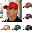 thumbnail image 2 of bestolf Baseball Hat Soft Top Washable Casual Cap Lightweight Adjustable Fit Baseball Cap (Dark Brown ), 2 of 8