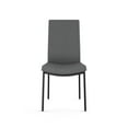 thumbnail image 3 of Amisco Torres Dining Chair - Grey Woven Fabric / Black Metal, 3 of 10