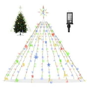 TiaGOC Christmas Tree Lights for Decorations, 6.6ft by 14 String with Topper, Twinkle Colorful 8 Modes/Waterproof/Easy to Install, LED Light w/Timer Xmas/Christmas Decor