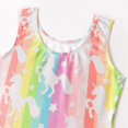 thumbnail image 4 of 3-10T Toddlers Kids Gymnastics Leotards Girls sleeveless Dance Outfit Sparkle Unitard Biketard Clothes, 4 of 7