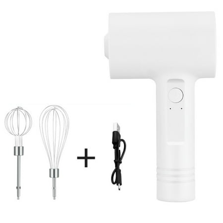 

Ringshlar MINI Household Cordless Electric Hand Mixer USB Rechargable Handheld Egg Beater