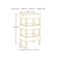 thumbnail image 3 of Signature Design by Ashley Yulton Storage Rack in Antique White, 3 of 3