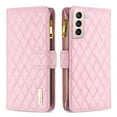 thumbnail image 5 of Wallet with [RFID Blocking] [9 Card Slots ] Zipper Pocket Galaxy S21 Plus Premium Soft PU Leather Magnetic Flip Folio with Wrist Strap Kickstand Protective Cover for Samsung Galaxy S21 Plus,
Pink, 5 of 10