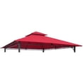 thumbnail image 1 of International Caravan YF-3136B-CNP- RR Toit de Remplacement pour Gazebo 10 Pi. St. Kitts, Rouge Rubis, 1 of 1
