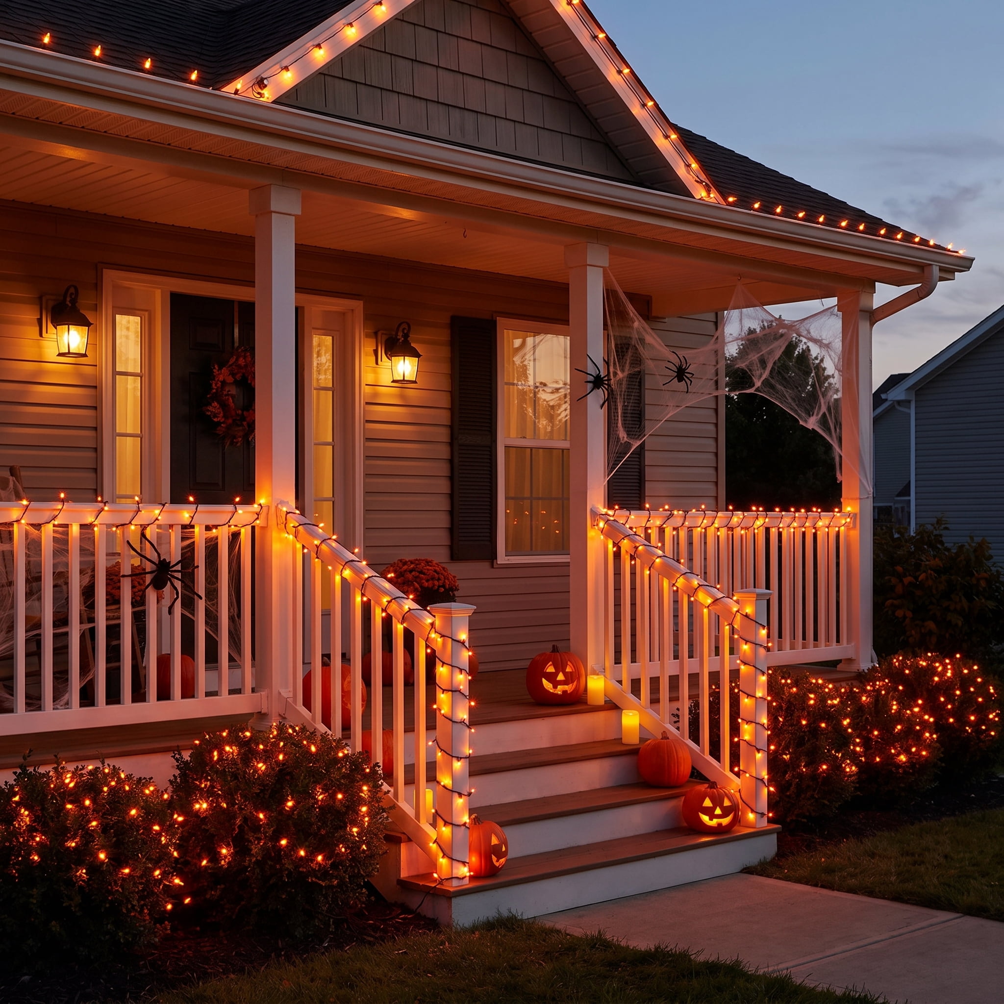 Indoor/Outdoor 200-Count LED Mini String Lights, Orange, 39', Halloween by Way To Celebrate