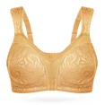 thumbnail image 6 of Wingslove Women's Full Coverage Plus Size Bra Non Padded Wireless Minimizer Bra,Gold 46B, 6 of 8