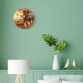 thumbnail image 4 of 10 Inch Wall Clock Battery Operated Silent Clock Decorative for Office, Kitchen, Outdoor, Living Room，Brown Horse Running Sunset Art, 4 of 4