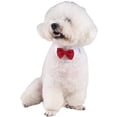 thumbnail image 2 of WORGEOUS Pet Red Bowknot Collar Pet Cat Cotton Tie Suministros para mascotas para la fiesta diaria Tamaño S, 2 of 8