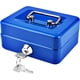 thumbnail image 1 of Caja de efectivo con cerradura de llave, caja de dinero portátil de metal de doble capa, 1 of 5