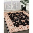 thumbnail image 3 of Ahgly Company Machine Washable Indoor Round Industrial Modern Pastel Orange Area Rugs, 4' Round, 3 of 7