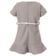 thumbnail image 2 of Richie House Girls' Girl Shortleeve Dress With Faux Leather Waist Belt RH1744, 2 of 2