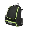 thumbnail image 4 of Mochila de equipos multifunción de la bolsa de béisbol para voleibol de baloncesto de natación de gimnasio verde negro, 4 of 8