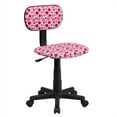 thumbnail image 1 of Scranton Chaise de Bureau Imprimée & Co Dot en Rose et Blanc, 1 of 1