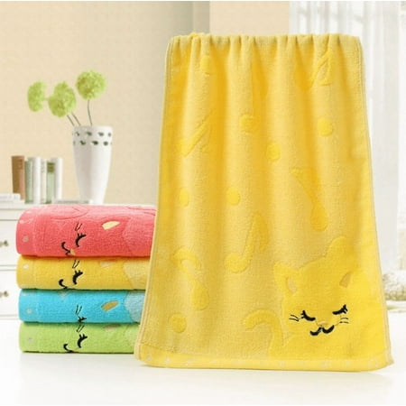 MOPOOR Fashion Animal Pattern Soft Towel Soft and Fast Absorbent Hanging Towels or Magic Stickers with Hanging Loops for Kitchen Bathroom