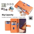 thumbnail image 2 of ELEHOLD for Samsung Galaxy A16 5G Wallet Case Crossbody, Zipper Phone Case with Card Holder Large Capacity Wrist Strap Leather Purse Cover for Women Men for Samsung Galaxy A16 5G,Orange, 2 of 8