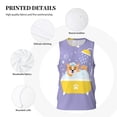 thumbnail image 3 of Naloa Corgi Washing in Bathtub Basketball Jersey Reversible Men's Mesh Athletic Sports Shirts Training Practice S-4XLX-Large, 3 of 6