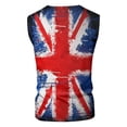 thumbnail image 5 of Men National Day Union Jack Spring Summer Vest Graphic Printed O-Neck Plus Size Comfortable Running Workout Tee, 5 of 5