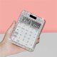 thumbnail image 3 of Rhinestone Crystal Dazzling 12 Digit Solar and Battery Dual Power ,LCD Display Calculator for Office, 3 of 5