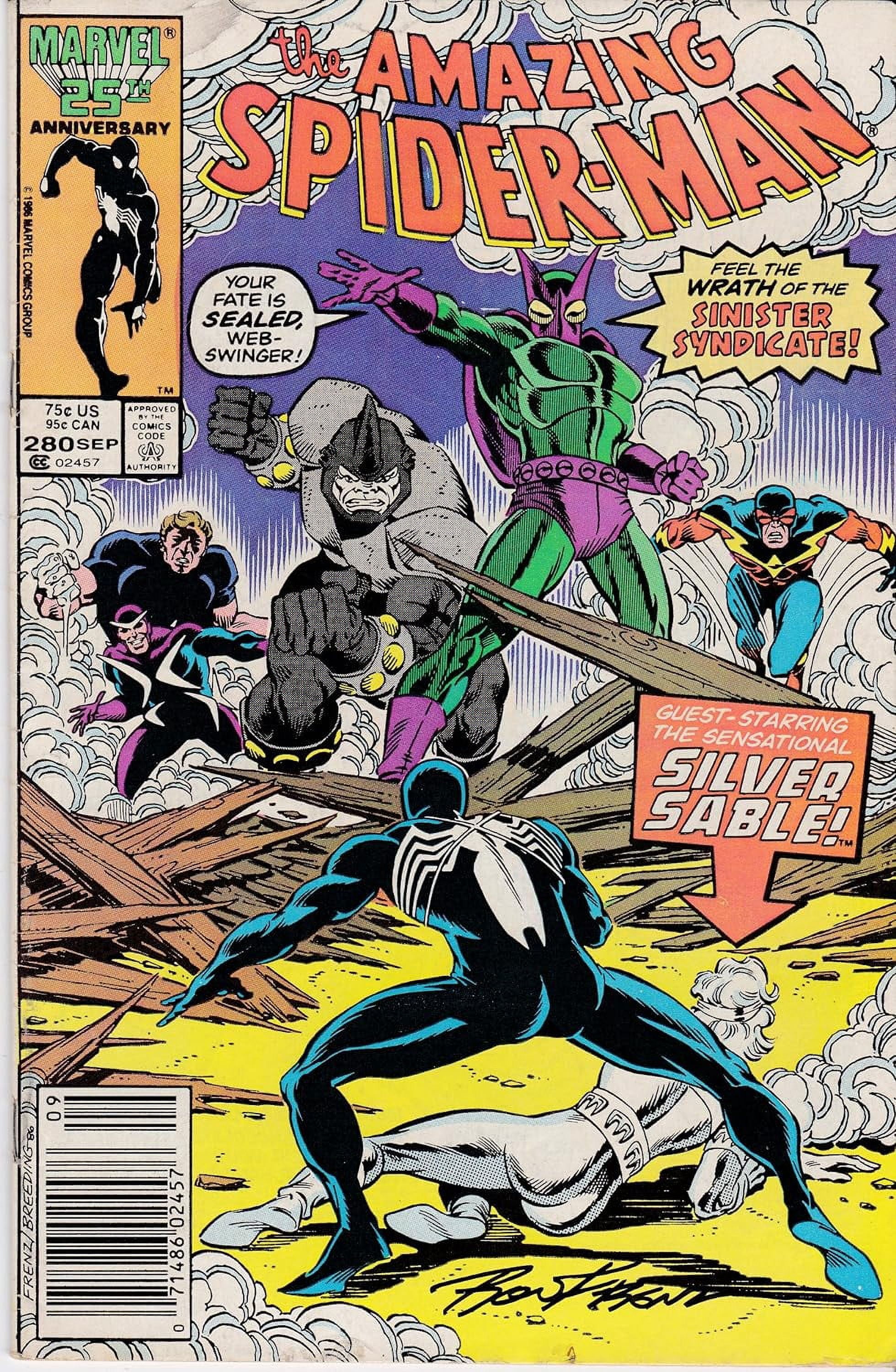 Amazing Spider-Man #280 VF Signed by Ron Frenz