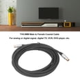 thumbnail image 4 of RG59U Coaxial Cable, 5 Meters TV9.5MM Male To Female Cable Easy Connection  For VCR DVD Player, 4 of 8