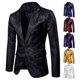 thumbnail image 4 of Traje de hombre con diseño de calle de patrón oscuro, moda, un botón a juego, traje de hombre delgado, 4 of 6