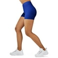 thumbnail image 3 of Gilbin Ultra Soft High Waist Yoga Stretch Mini-Bike Shorts for Women-Many Colors-One Size & Plus Size (Royal Blue 3X-5X), 3 of 7