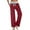 Wine, variant on ZZwxWA Wide Leg Yoga Pants with Pockets for Women, Comfy Cotton Lounge Pants Baggy, Low Rise Stretchy Athletic Pants Workout