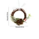 thumbnail image 3 of Adornos navideños con escena de árbol de Navidad, mini corona para colgar en la puerta, pequeños adornos para disfraces navideños, 3 of 5