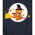 thumbnail image 3 of Care Bears - Witch And Flying Broomstick Trick Or Sweet Bear - Men's Crew Fleece Sweatshirt, 3 of 5