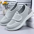 thumbnail image 6 of Casual Slip On Loafers for Women Smart Casual Look Comfortable Women's Casual Shoes Breathable Knit On Flat Lightweight Stylish Hook And Loop Closure Everyday Sneakers For Seniors, 6 of 8