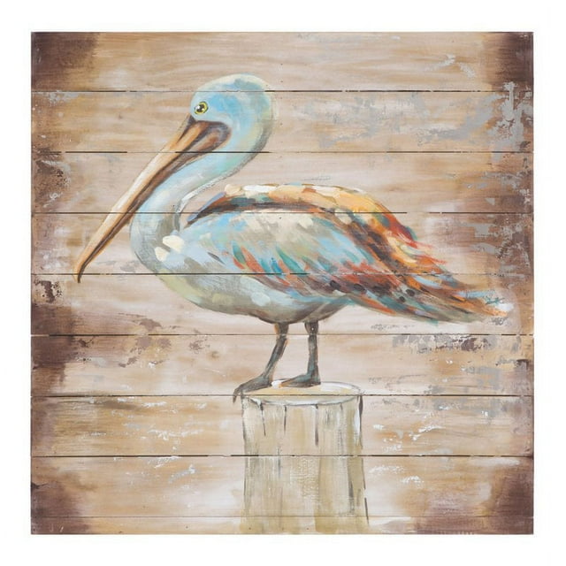 Yosemite Home Decor "Rustic and Winged" Wood Wall Art in Multi-Color