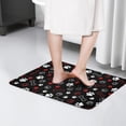 thumbnail image 4 of Paw Prints and Bones Flannel Non Slip Door Rugs,Washable Door Mats Indoor,Decorative Door Mats,Dirt-Resistant and Absorbent Doormat for Entrance,Bedroom,Kitchen,Bathroom,23.5x16in(60x40cm), 4 of 5