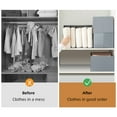 thumbnail image 2 of Wardrobe Clothes Organizer Washable Foldable Closet Organizers and Storage Boxes 5/7 Grids Compartment Storage Box Clothing Organizer, 2 of 9