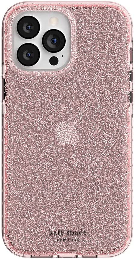 Kate Spade New York Case for Apple iPhone 13 Pro Max & 12 Pro Max - Pink  Glitter 