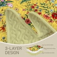 thumbnail image 5 of FIVERAM Floral Quilt Set Twin Size,Lightweight Bedspread with Pillow Shams,Reversible Coverlet Botanical Yellow Bedding Set for Bedroom Decor, 5 of 8
