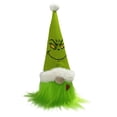 thumbnail image 2 of Grinch Christmas Decorations Tree Topper Plush Doll Toy Gift Cartoon Style Children's Rag Doll Doll, 2 of 3