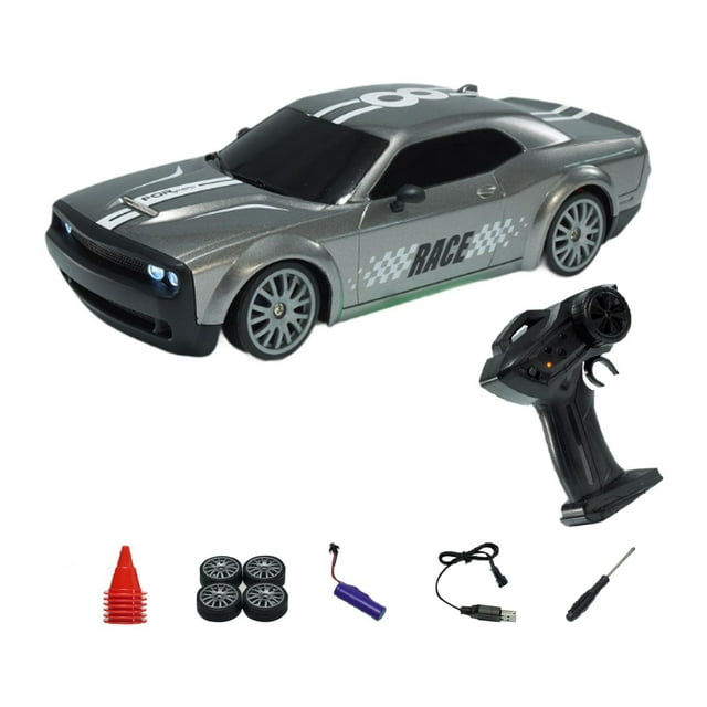 MERIGLARE 4WD Toy Remote Control Vehicle Car Collection for Boy Children Birthday Gift grey
