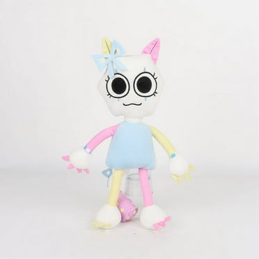 WovenWink Dandy's World Pastel Paper Scraps Plush, 9.8" Dandys World Horror Game Collectible Cute Plushies, Funny Cool Stuffed Animals Peluches, for Gamers Fans Birthday Graduation Gifts