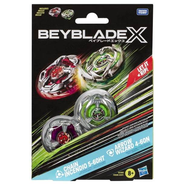 smac5'6  ライダーボード Beyblade X Chain Incendio 5-60HT and Arrow Wizard 4-60N Top Dual