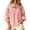 Pink, variant on Ayolanni 3/4 Sleeve T Shirts for Women Cotton Linen Solid Scoop Neck Ruched Blouse Ladies Tie Front Puff Button Down T-Shirt Womens Tees Beige L