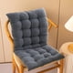 thumbnail image 5 of Cojín de sillón alto 40x95cm - Cojín impermeable para mecedores y sillas de patio con correas, diseño plegable, tela de poliéster - gris/beige/caqui, 5 of 6