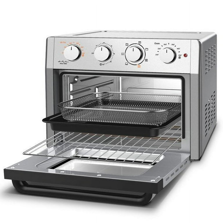 Edendirect 24.5 qt. Stainless Steel Air Fryer, 6-Slice Air Fryer Toaster Oven Combo, Roast, Bake, Reheat, Fry Oil-Free, ETL Listed (GBK-RA22091502)