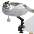thumbnail image 1 of PawHut Lit de Bureau pour Chat 360° Rotatif Hauteur Réglable pour Travail à Domicile, 1 of 10
