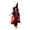A-Red, variant on Kitchen Witch Doll,Hanging Witch Halloween Decor,Sound & Touch Activated Talking Halloween Decorations Witch Props For Haunted House Indoor&Outdoor Halloween Yard Decorations