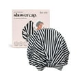 thumbnail image 4 of Kitsch Cleanse Ritual Waterproof, Reusable Polyester Shower Cap, One Size, Black and White Stripe, 4 of 14
